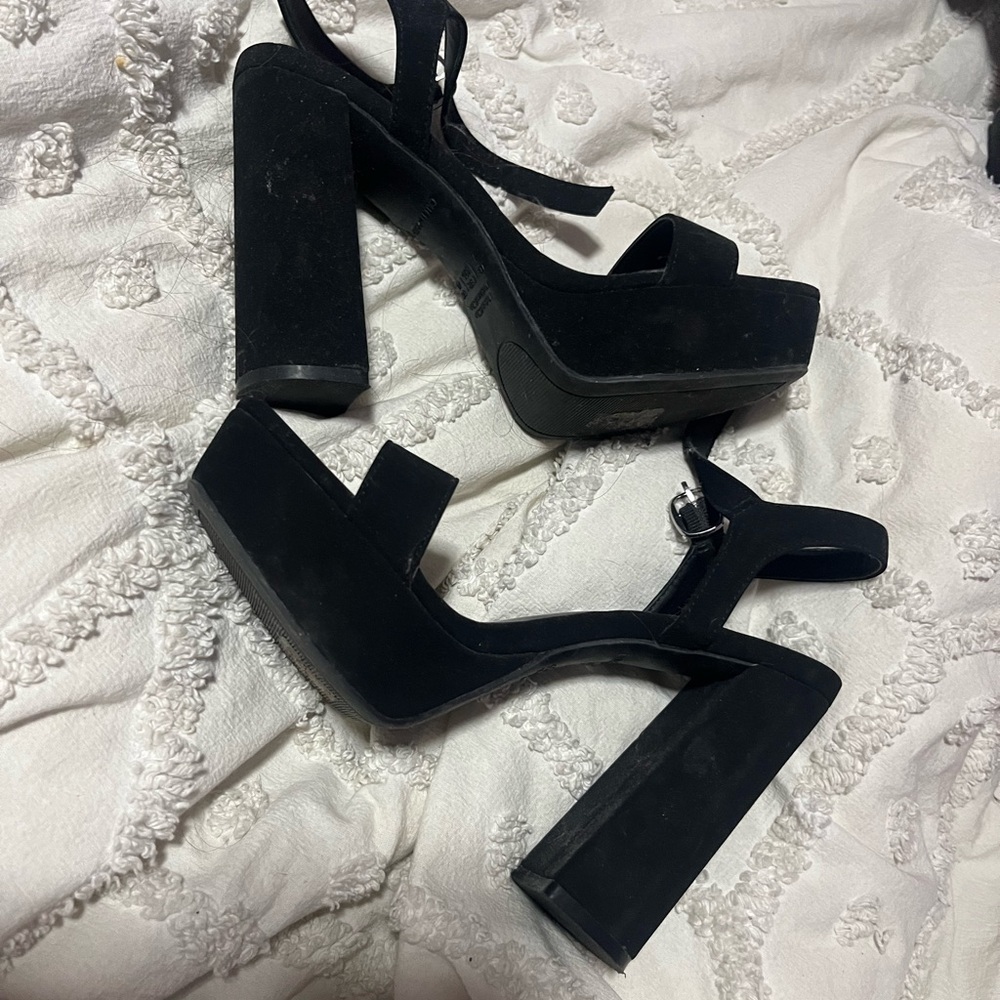 Call It Spring Black Platform Sandals